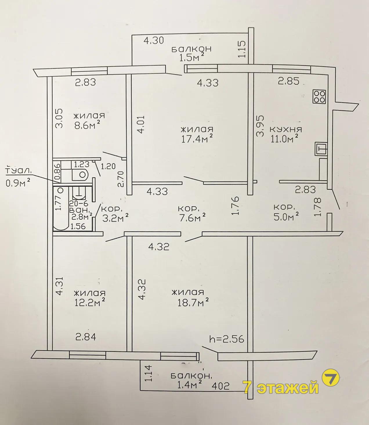 ������� �����, ����� ���� ��., �.32, 4-���. ��������, 1-����